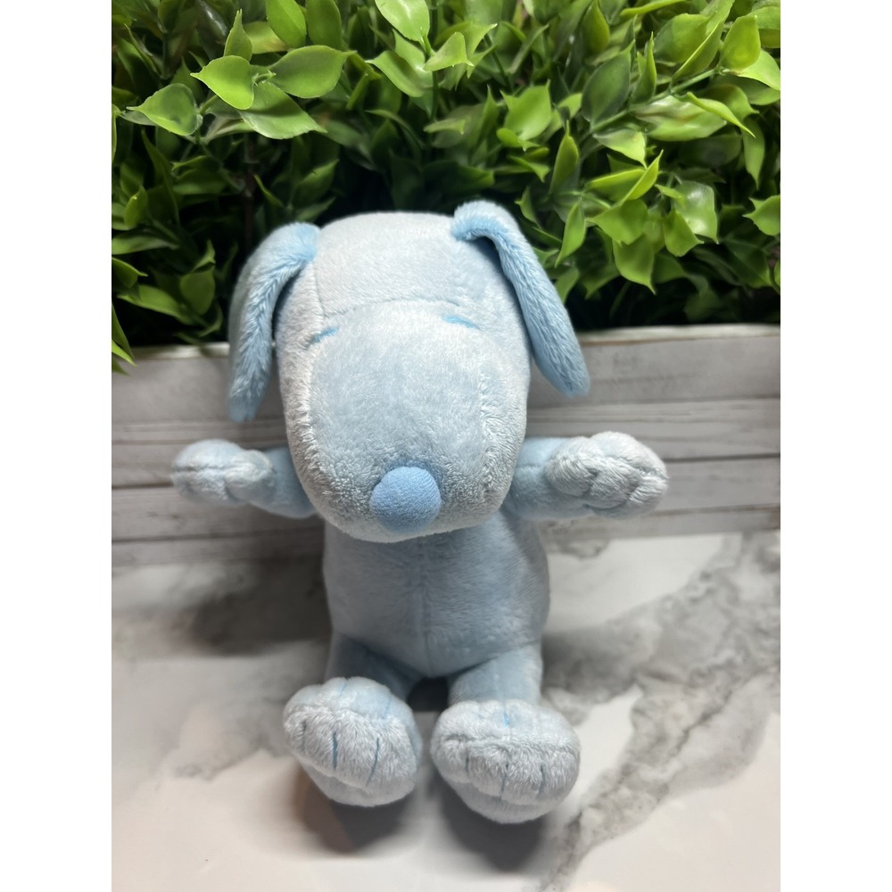 Vintage Snoopy Plush Light Blue By Galerie‎